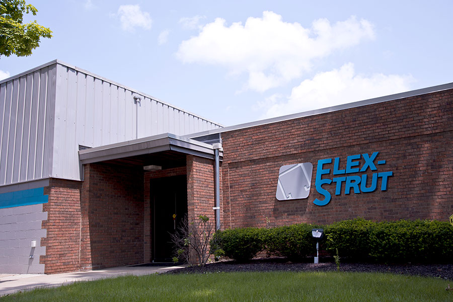 Outside of Flex-Strut Building